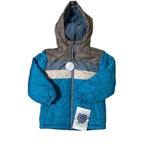 Whales TailOuterwear size 4 Boys Blue/White/Gray